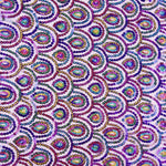 Elastischer, violetter Stretch-Tüll mit Prisma-Pailletten - Ribes y Casals