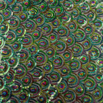 Elastischer schwarzer Fantasie-Tüll mit Prisma-Pailletten - Ribes y Casals