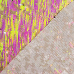 Paillettentüll „Fantasía“ mit schillernden Pailletten in Aurora-Fuchsia - Ribes y Casals