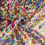 Paillettentüll „Fantasía“ mit schillernden Pailletten in mehrfarbigen Farben des Regenbogens - Ribes y Casals