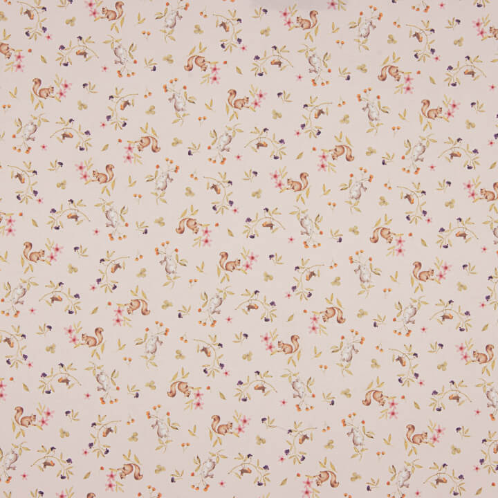 Viyela bedruckt mit Wildtier-Print in Rosa - Ribes y Casals