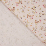 Viyela bedruckt mit Wildtier-Print in Rosa - Ribes y Casals