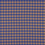 Baumwollstoff-Flanellhemd mit blau-braunem Karomuster - Ribes y Casals