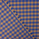 Baumwollstoff-Flanellhemd mit blau-braunem Karomuster - Ribes y Casals