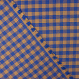 Baumwollstoff-Flanellhemd mit blau-braunem Karomuster - Ribes y Casals