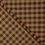Baumwollstoff mit dunkelroten und grünen Karos - Ribes y Casals