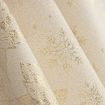 Jacquard-Canvas mit Gold-Lurex und Blumenmuster mit Passionsblumen - Ribes y Casals