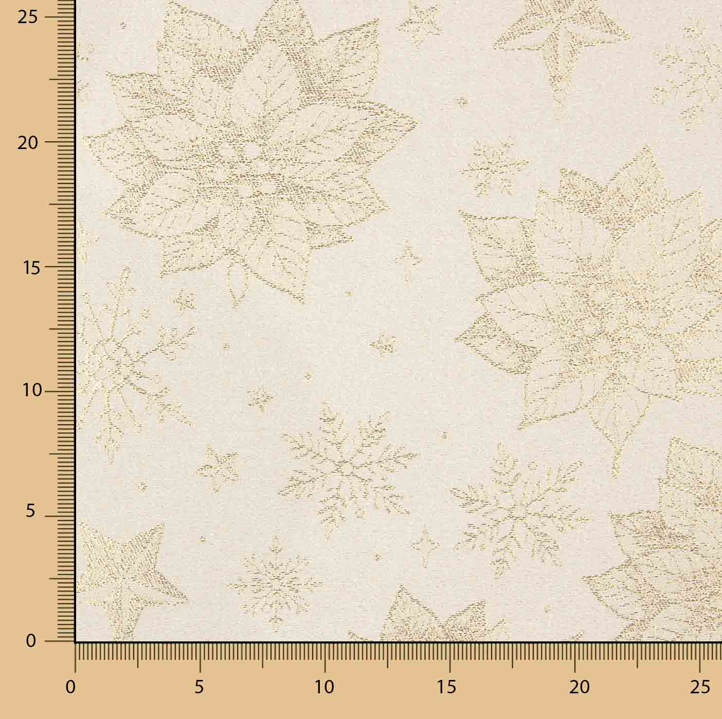 Jacquard-Canvas mit Gold-Lurex und Blumenmuster mit Passionsblumen - Ribes y Casals