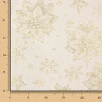 Jacquard-Canvas mit Gold-Lurex und Blumenmuster mit Passionsblumen - Ribes y Casals