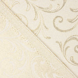 Jacquard-Canvas mit Gold-Lurex und ornamentalen Zweigen - Ribes y Casals