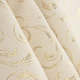 Jacquard-Canvas mit Gold-Lurex und ornamentalen Zweigen - Ribes y Casals
