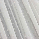 Weißer, Stretch-Tüll mit Wassertropfen-Effekt - Ribes y Casals