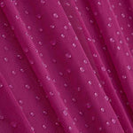 Stretch-Tüll in Fuchsia mit Wassertropfen-Effekt - Ribes y Casals