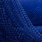 Blauer Netzstoff mit glänzenden Strasssteinen - Ribes y Casals