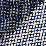 Marineblauer Netzstoff mit glänzenden blauen Strasssteinen - Ribes y Casals