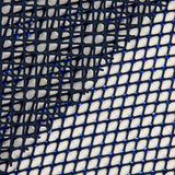 Marineblauer Netzstoff mit glänzenden blauen Strasssteinen - Ribes y Casals