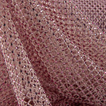 Rosa Netzstoff mit glänzenden Strasssteinen - Ribes y Casals