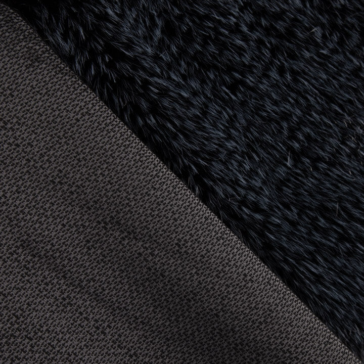 Langflor im Fuchs-Look, Zafira, blau und schwarz - Ribes y Casals