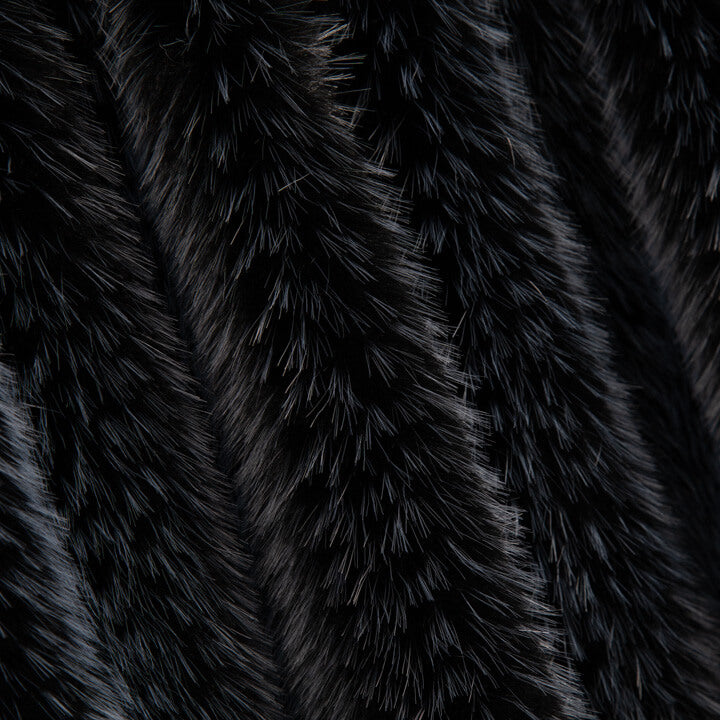 Langflor im Fuchs-Look, Zafira, blau und schwarz - Ribes y Casals