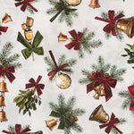 Bedrucktes Canvas mit Weihnachtsmustern und Weihnachtsglocken - Ribes y Casals
