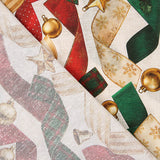 Bedrucktes Canvas mit Weihnachtsmustern und Bändern - Ribes y Casals
