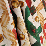Bedrucktes Canvas mit Weihnachtsmustern und Bändern - Ribes y Casals