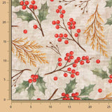 Bedrucktes Canvas mit Weihnachtsmuster - Ribes y Casals
