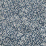 Cordstoff mit Vintage-Blumenmuster in Blau - Ribes y Casals
