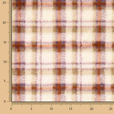 Coralina bedruckt mit Tartan in Erdtönen - Ribes y Casals