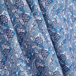 Bedruckte Popeline mit Paisleymuster in Blau - Ribes y Casals