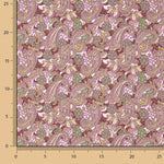 Bedruckte Popeline mit Paisleymuster in Rosa - Ribes y Casals