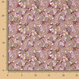 Bedruckte Popeline mit Paisleymuster in Rosa - Ribes y Casals