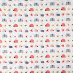 Steppstoff-Kissen, klein, Garten- und Vichy-Karo-Muster, rosa - Ribes y Casals
