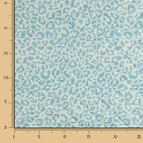 Wendbare Steppdecke „Nairobi“ in Blau mit Animalprint und Streifen - Ribes y Casals
