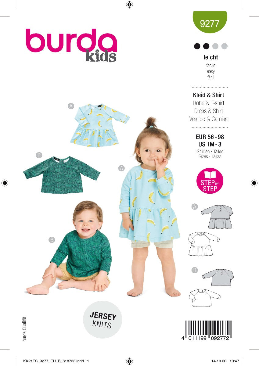 Schnittmuster Burda 9277 Kleid und Hemd - Ribes y Casals