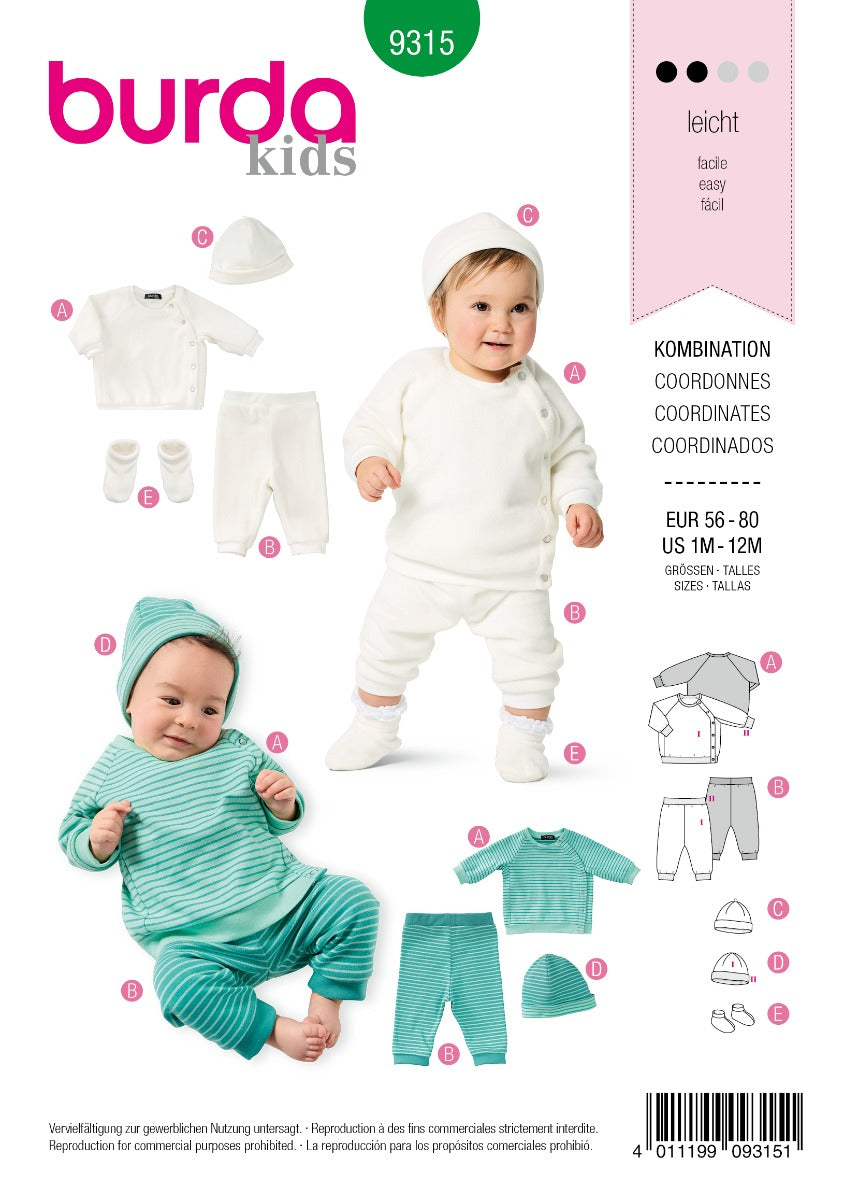 Schnittmuster Burda 9315 Jacke - Ribes y Casals