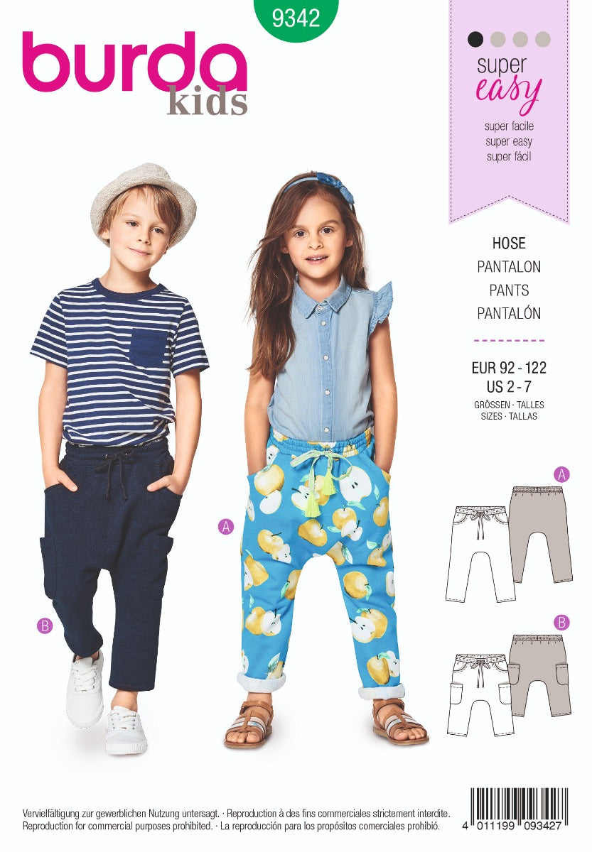 Schnittmuster Burda 9342 Hose - Ribes y Casals