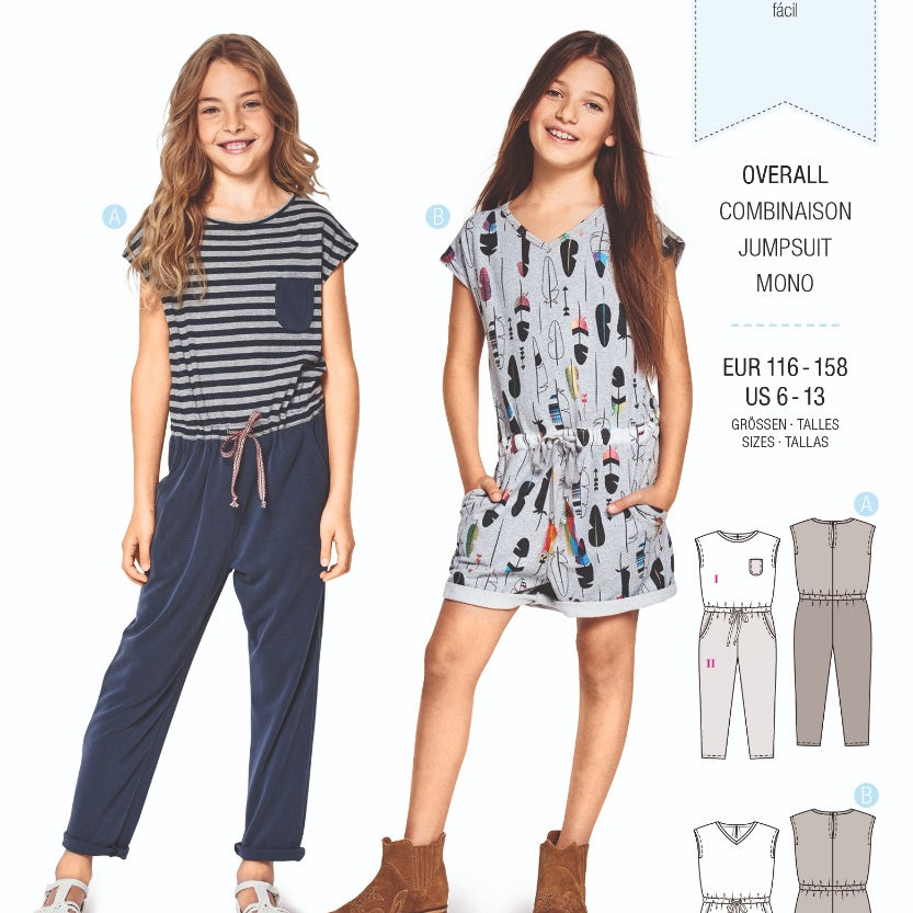 Schnittmuster Burda 9345 Jumpsuit - Ribes y Casals