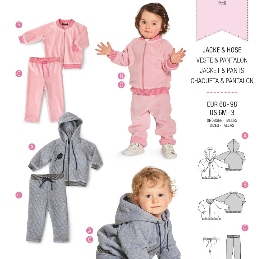 Schnittmuster Burda 9349 Jacke y Hose - Ribes y Casals