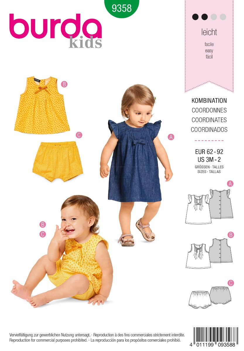 Schnittmuster Burda 9358 Kombination - Ribes y Casals