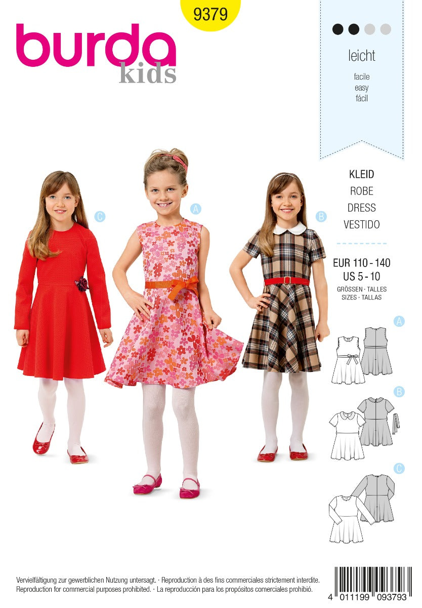 Schnittmuster Burda 9379 Kleid - Ribes y Casals