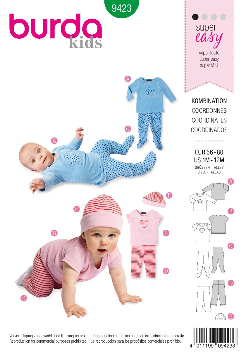 Schnittmuster Burda 9423 Kombi - Ribes y Casals