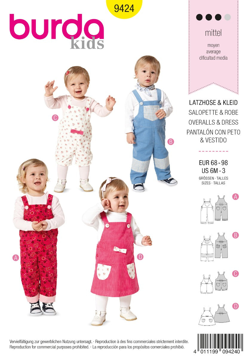 Schnittmuster Burda 9424 Hose y Kleid - Ribes y Casals
