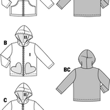 Schnittmuster Burda 9425 Jacke - Ribes y Casals
