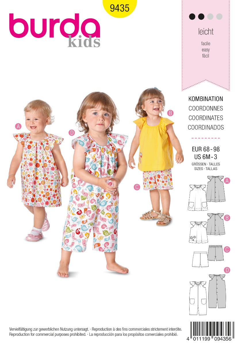 Schnittmuster Burda 9435 Kombi - Ribes y Casals