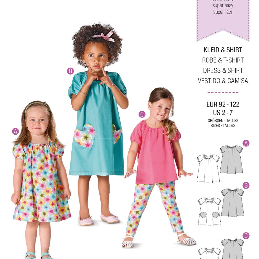 Schnittmuster Burda 9438 Kleid y Oberteil - Ribes y Casals