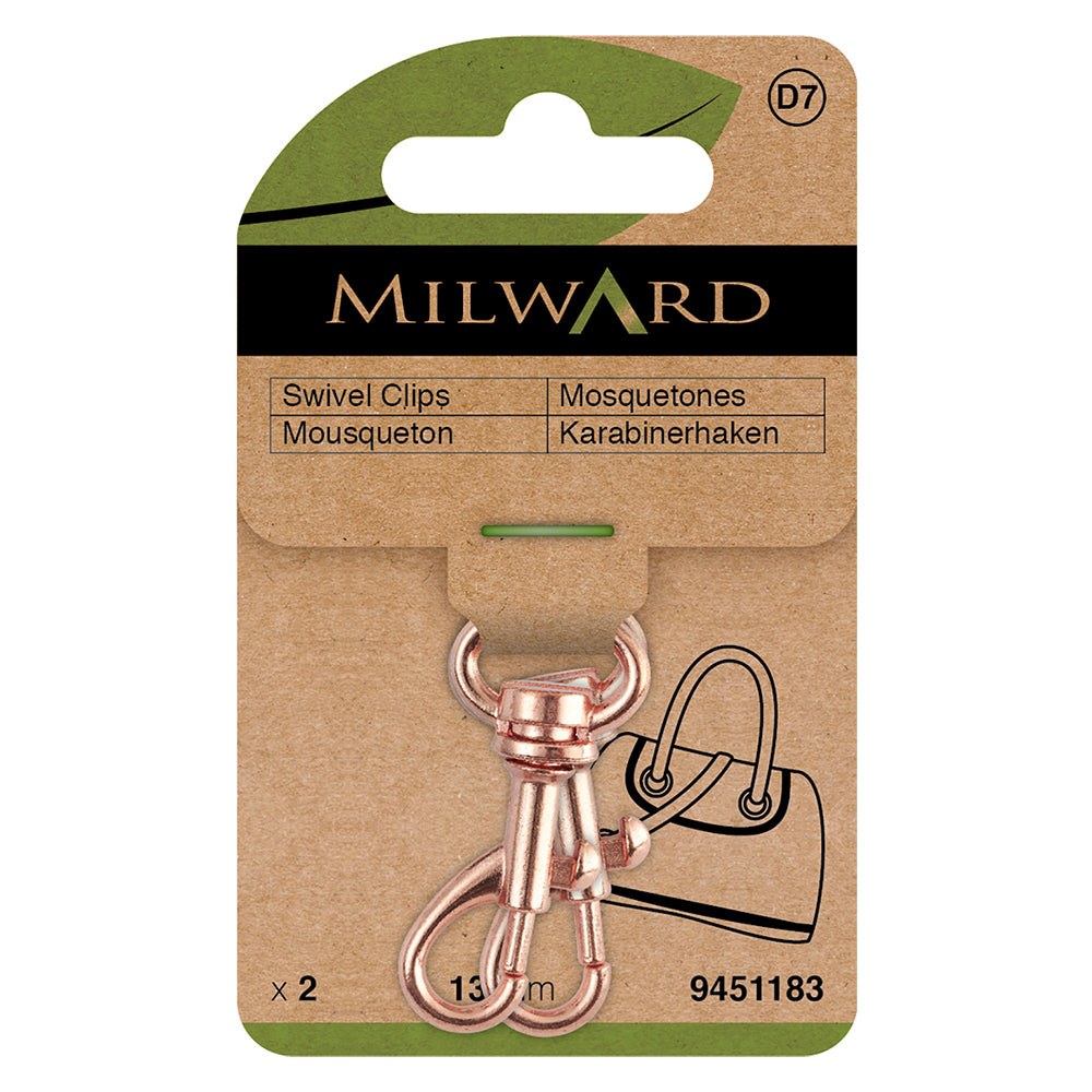 Rose Gold Mini-Drehkarabiner - Ribes y Casals