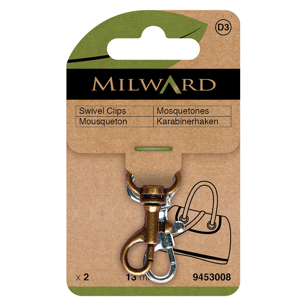 Mini-Bronze-Nickel-Drehkarabiner - Ribes y Casals