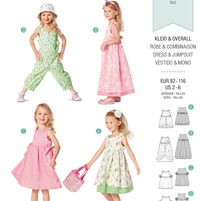 Schnittmuster Burda 9460 Kleid y Jumpsuit - Ribes y Casals