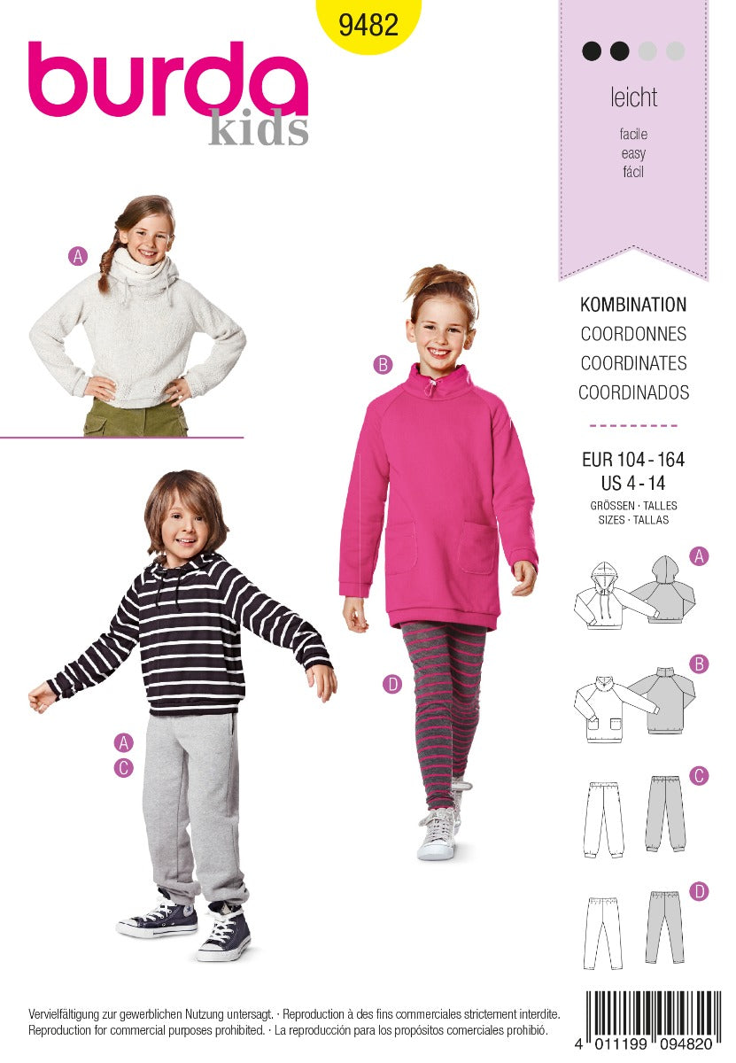 Schnittmuster Burda 9482 Kombi - Ribes y Casals
